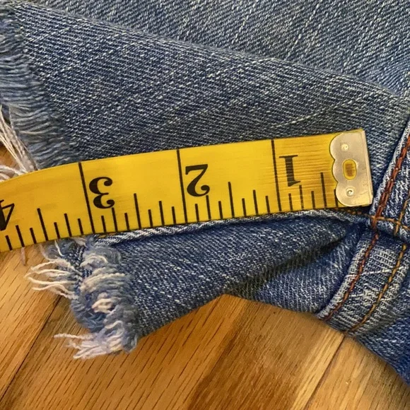 Levi’s 515 Light Wash Cutoff High Waisted Shorts size 14 - Picture 10 of 12